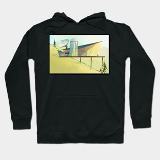 Modern Hero HQ Base Graphic Design Hoodie